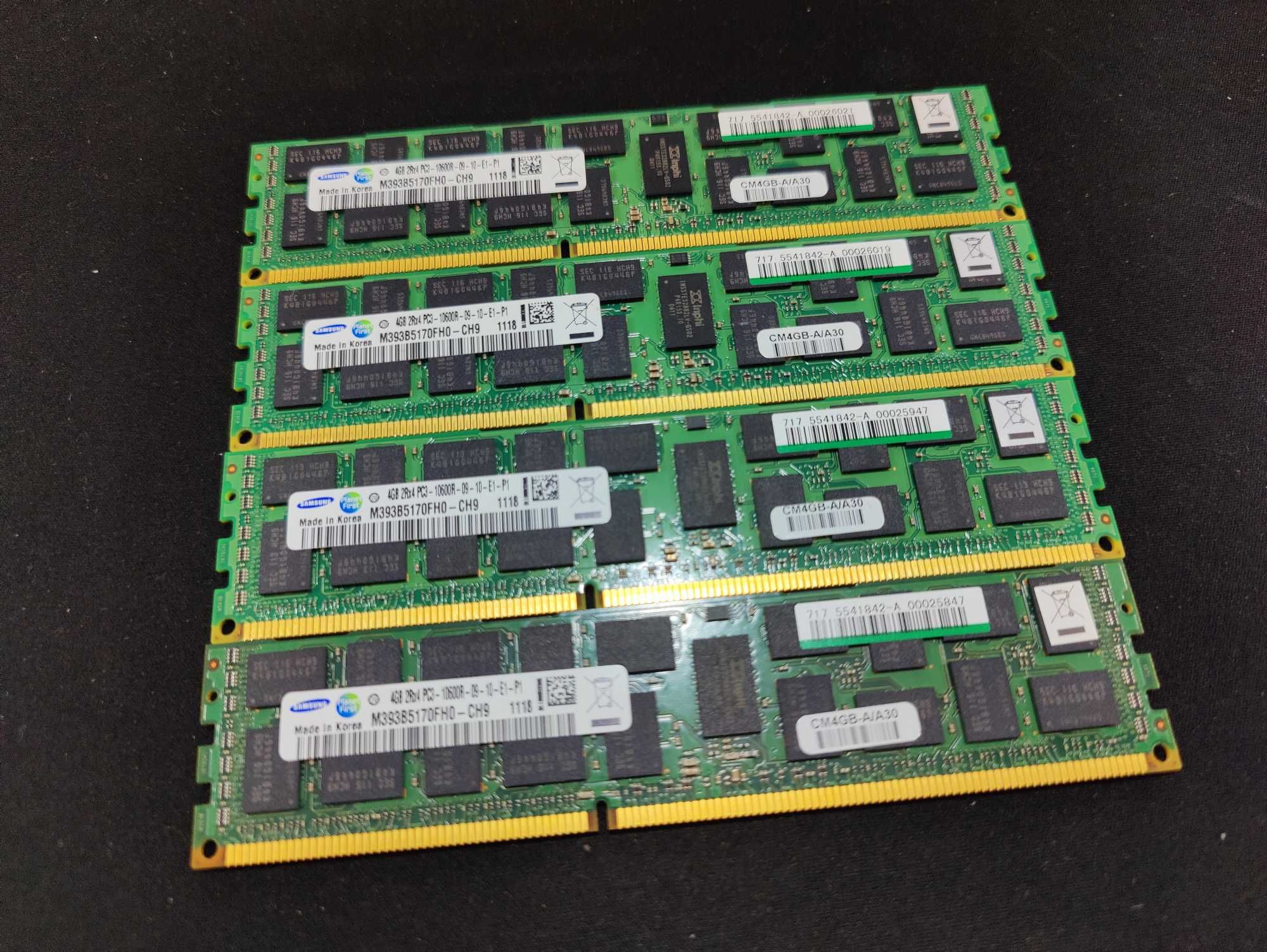 DDR3 Ecc reg 16gb kit 4x4gb 1333 mgh