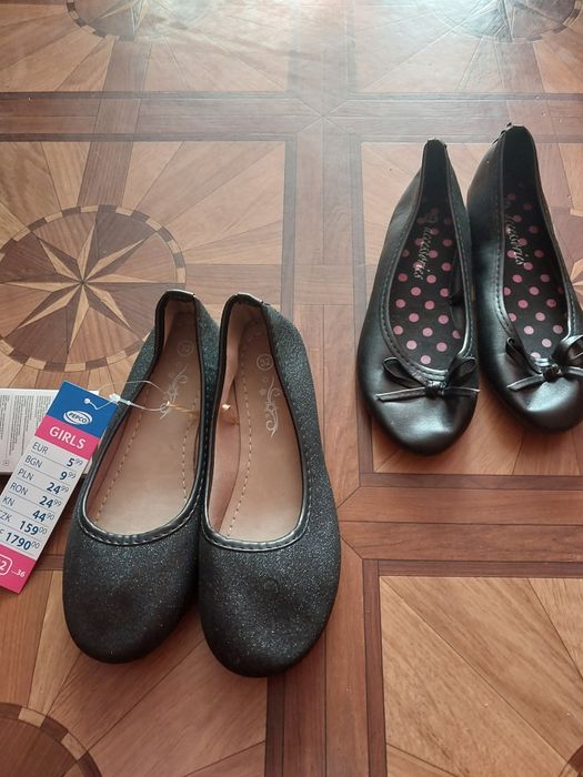 Czarne baletki 32