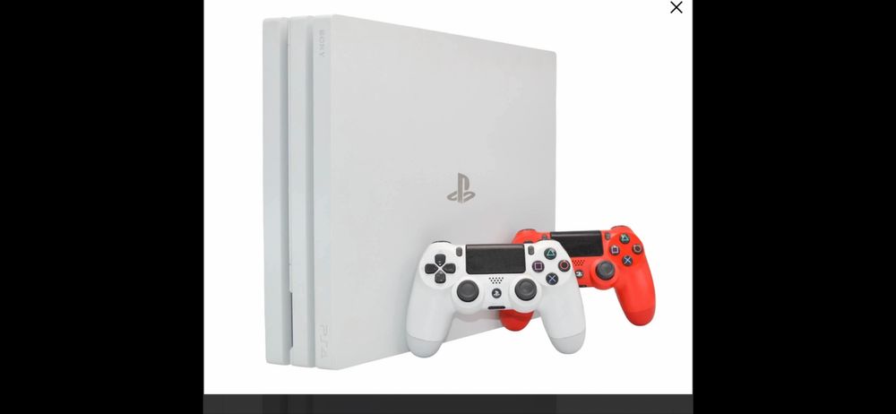 Sony Playstation 4 Pro1TB CUH-7216B Biała  2 Pady PS4  dysk SSD