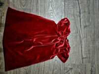 Sukianka 80 czerwona świąteczna wizytowa elegancka walentynki