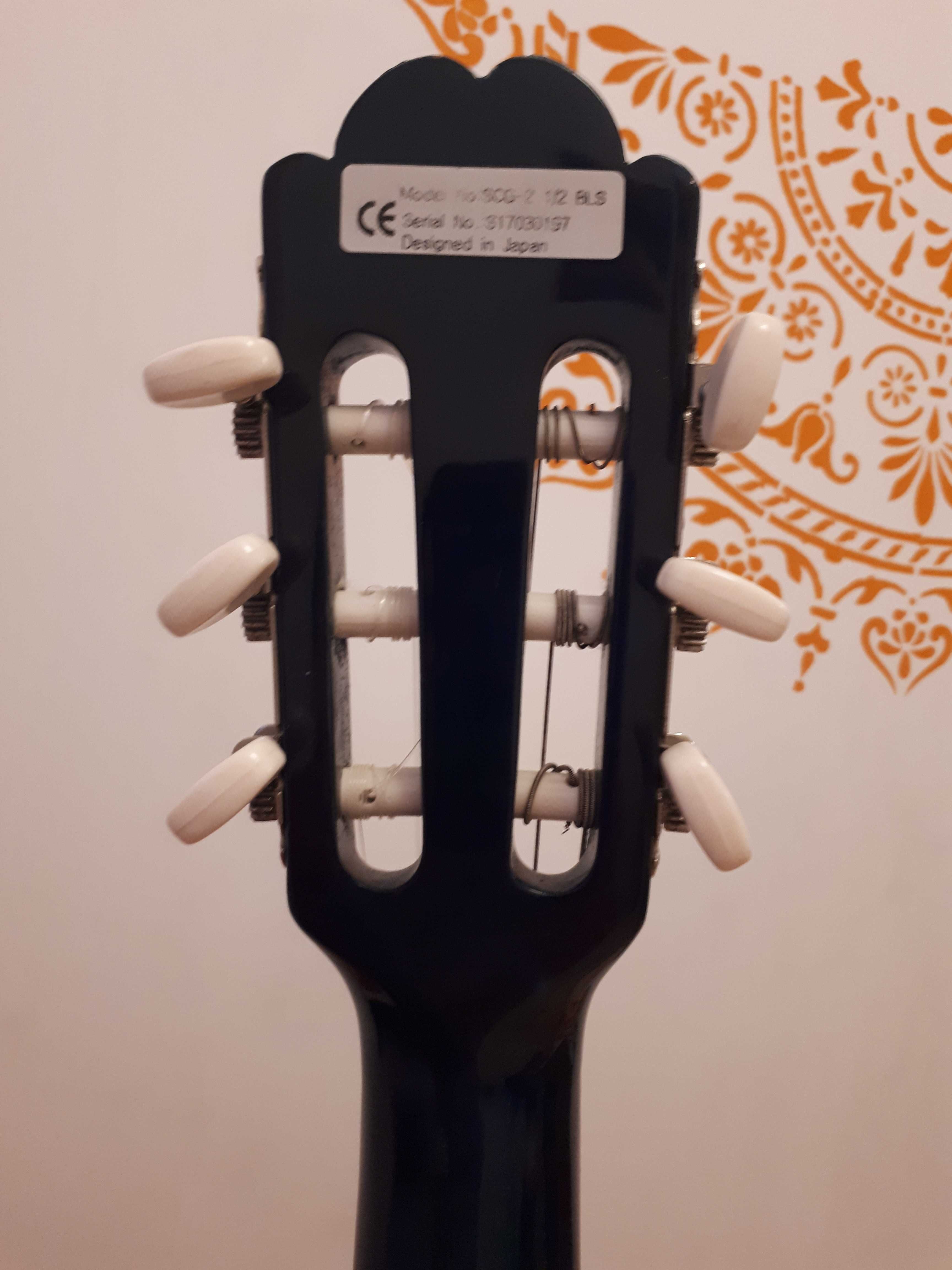 gitara niebieska suzuki 1/4