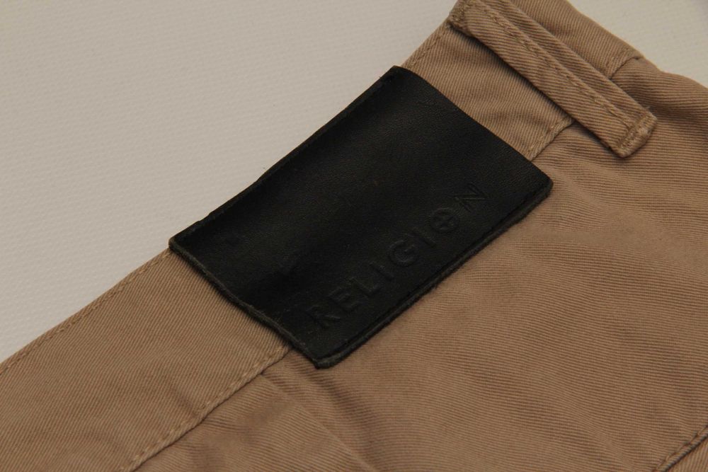 Religion London SHAZM 36 брюки чино бананы сложный крой