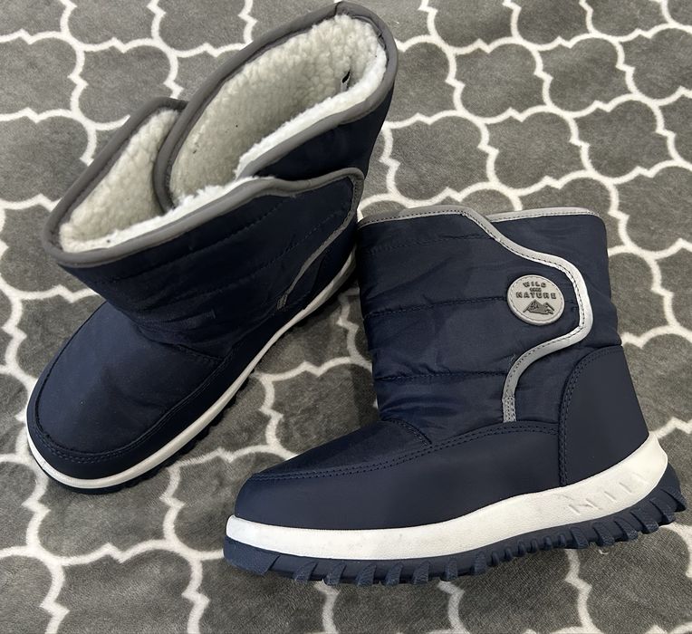 Śnoegowce kozaki na zime buty zimowe ocieplane chłopięce Sinsay 34