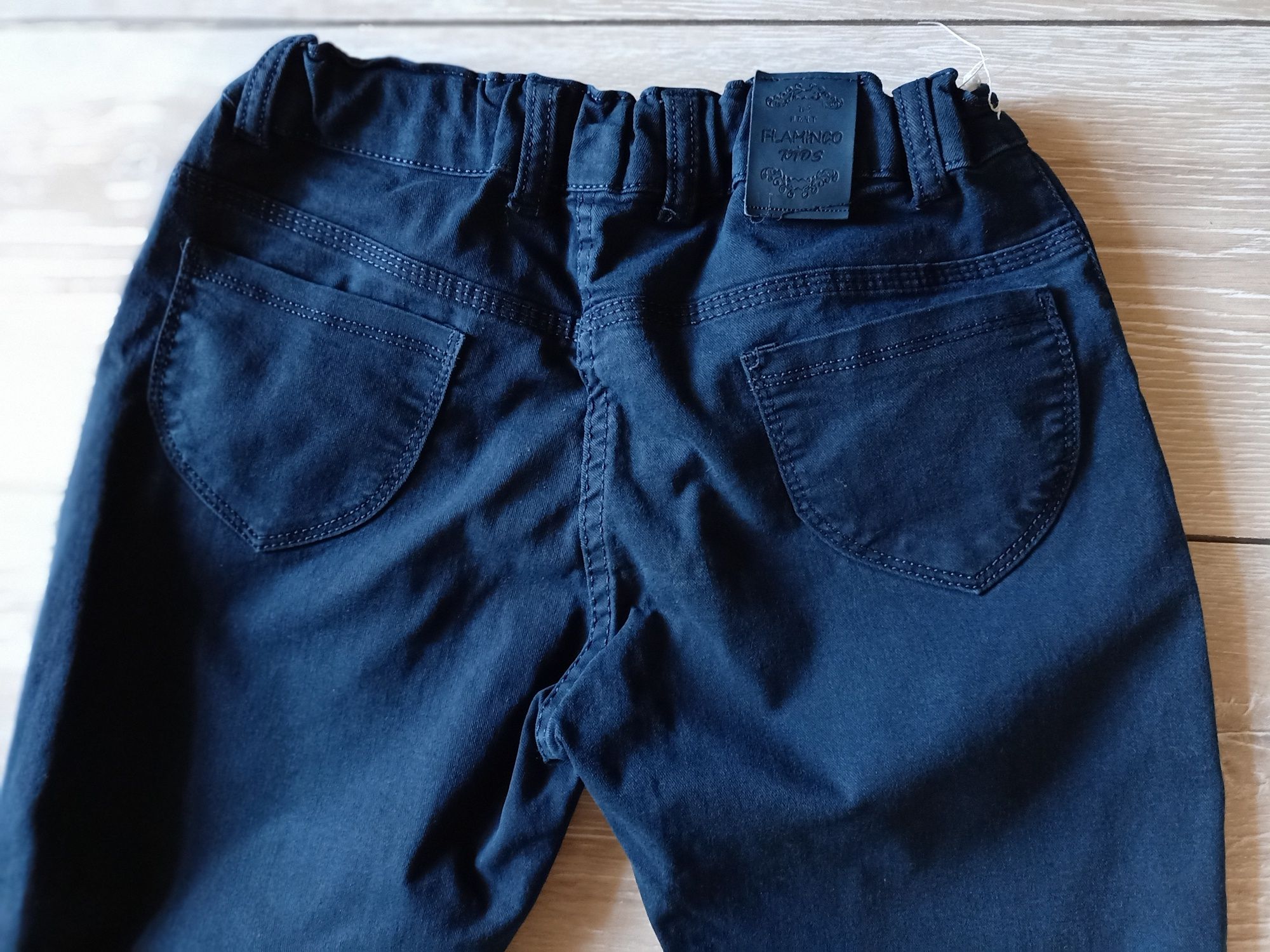 Синие школьные легкие котоновые брюки на мальчика, р-33