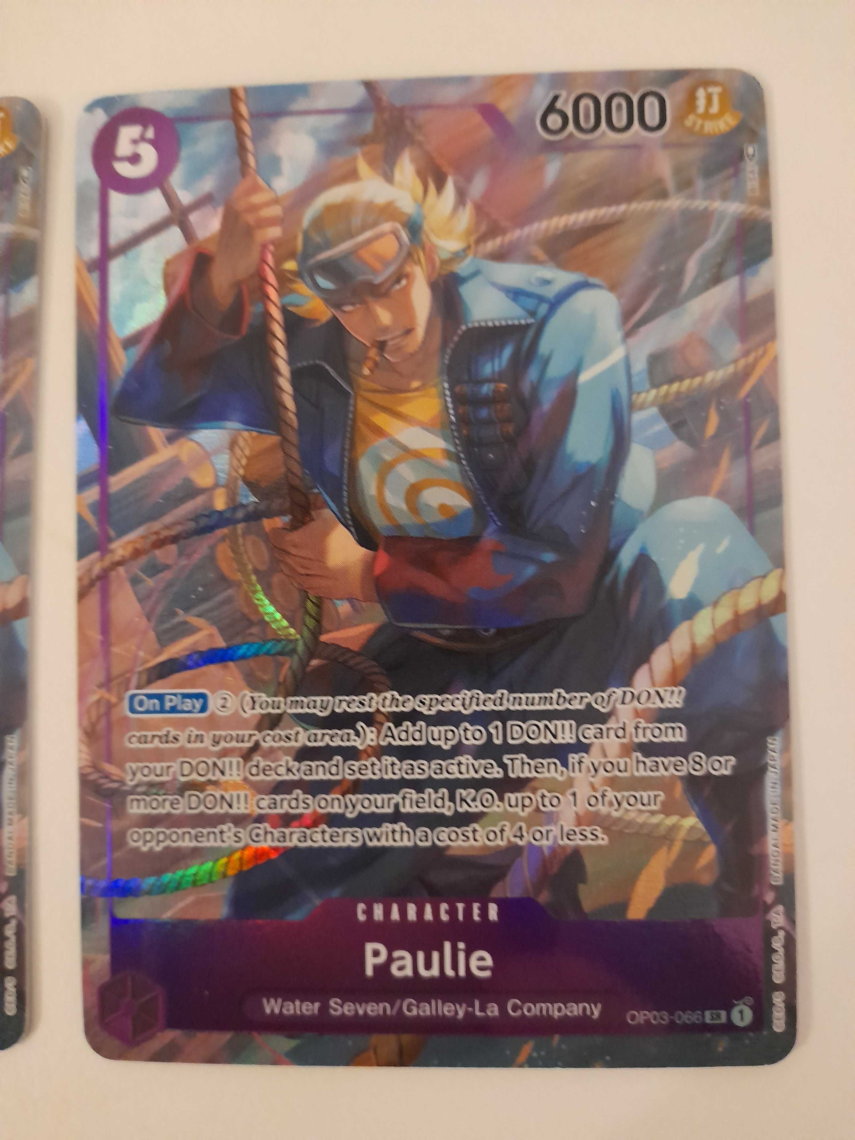 One Piece card game Paulie x2