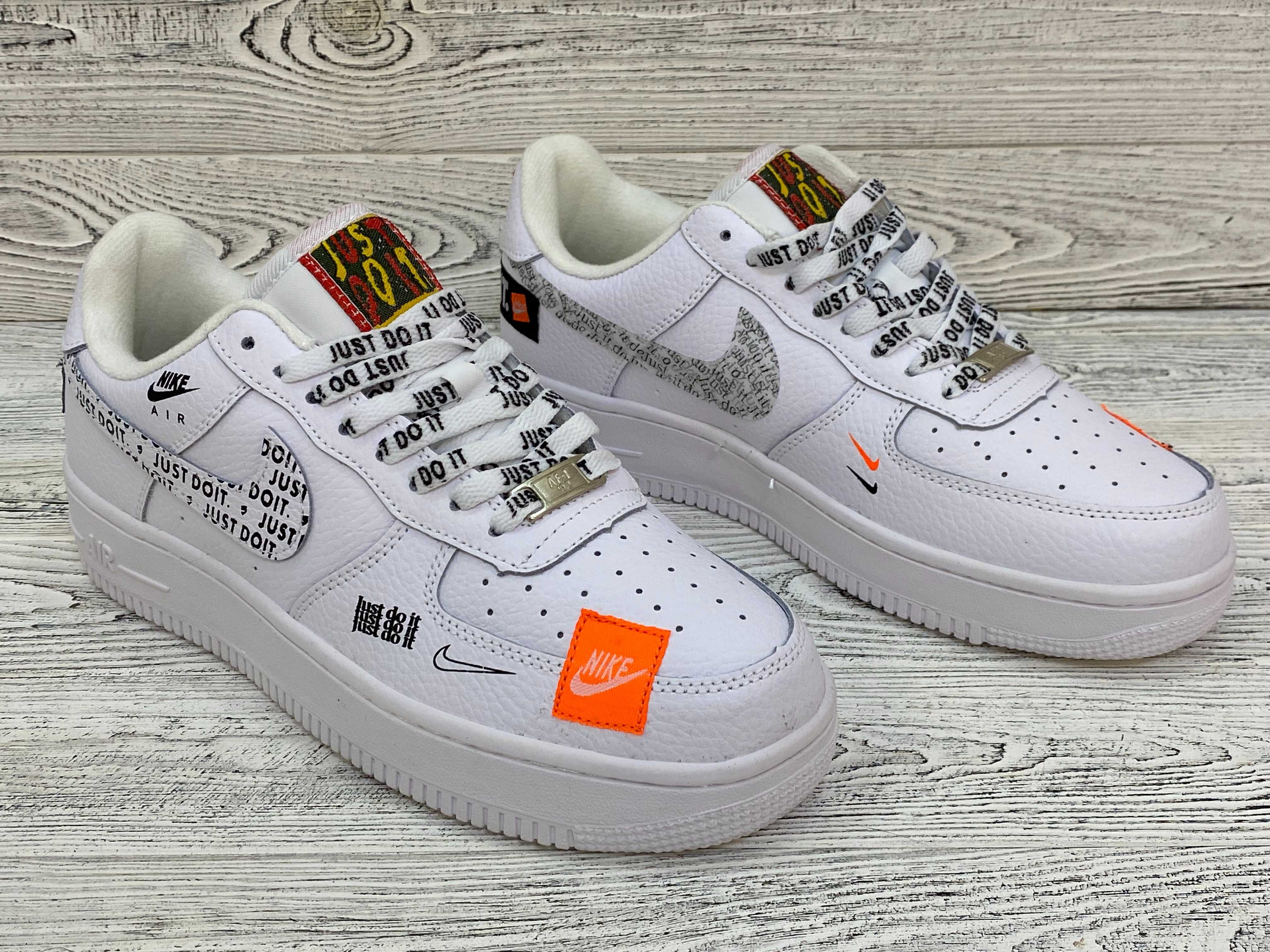 Чоловічі кросівки Nike Air Force 1 07 Just Do It Pack White Найк Форс