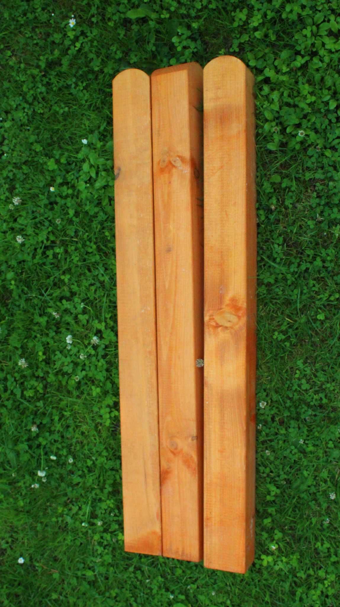Płoty/Ogrodzenie segmentowe drewniane 180 (180-200) x 200 , 180 x 100