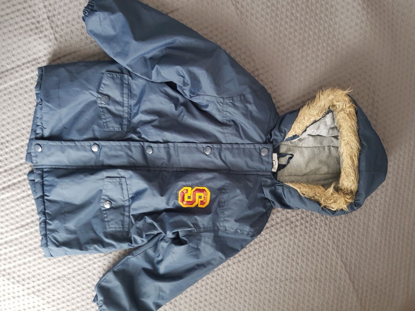 Kurtka zimowa chłopięca 110 ciepła  parka