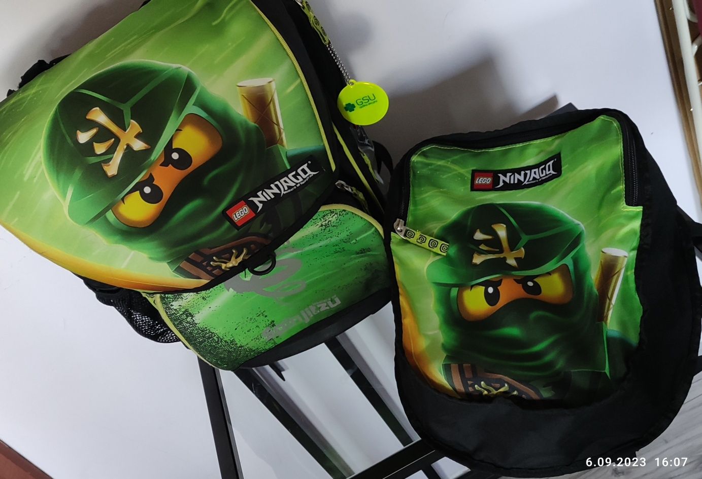Plecak LEGO Ninjago dwukomorowy z torbą