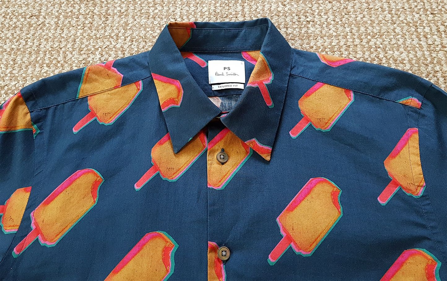 PAUL SMITH Ice Lolly Print Shirt рубашка tailored Оригинал S