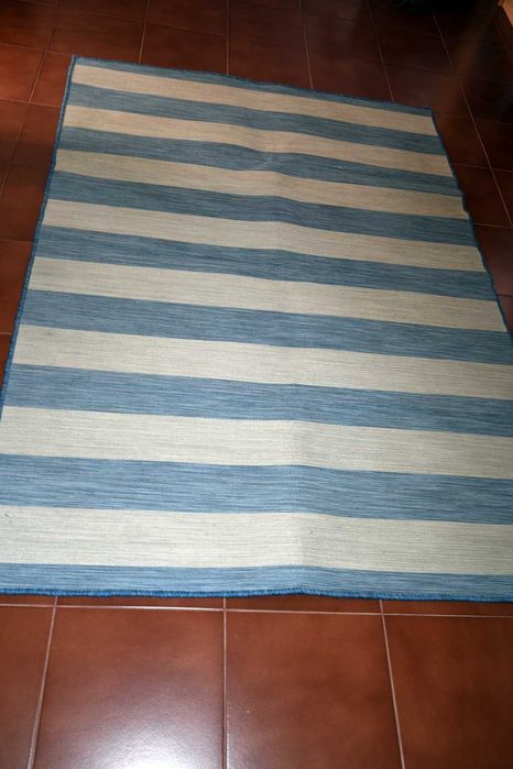 Tapete Listas Azuis 190x135