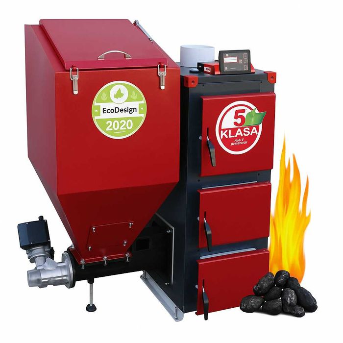 Kocioł c.o. na ekogroszek kotły z podajnikiem piece 5 klasy 20 kW