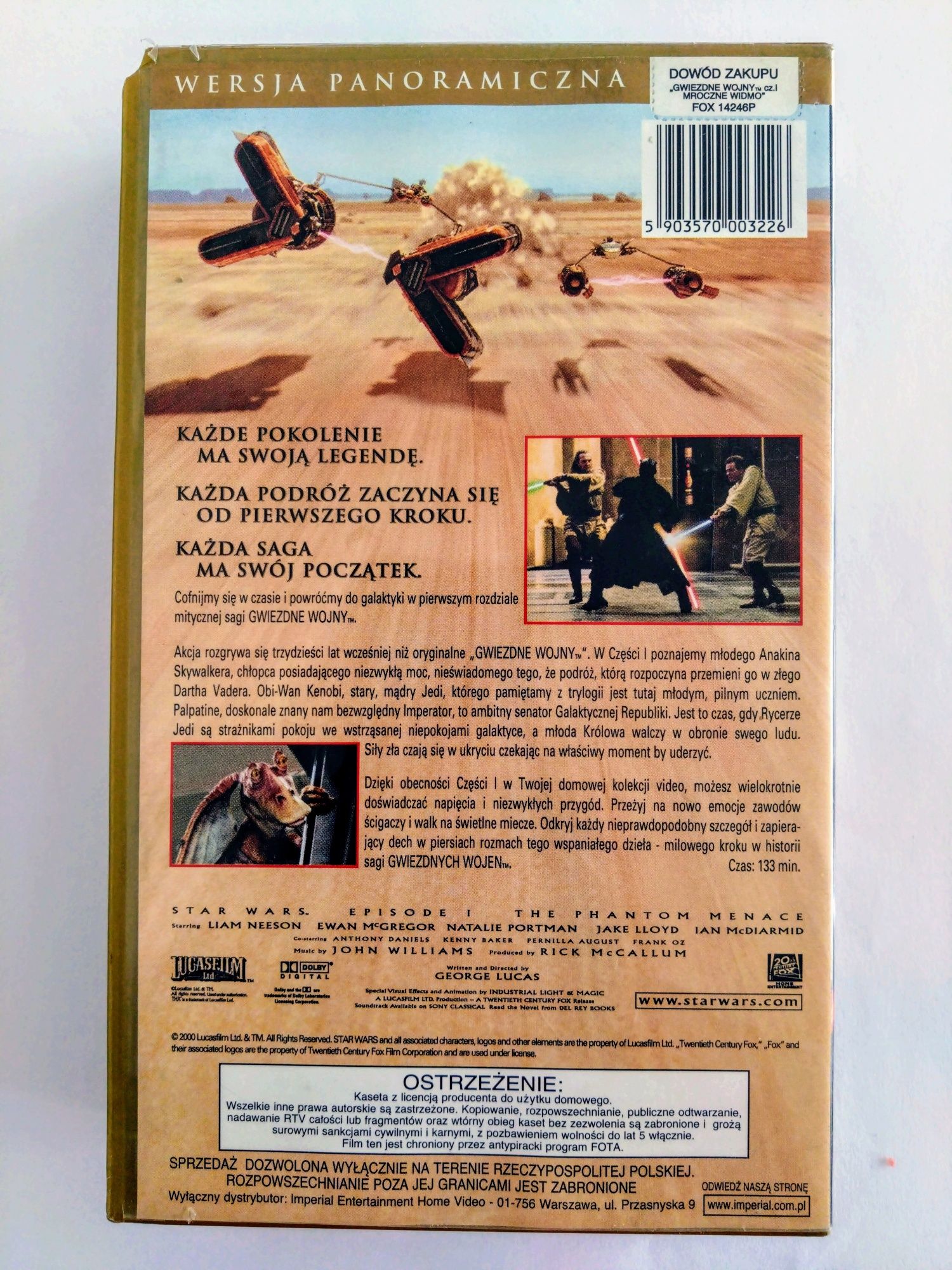 Gwiezdne Wojny - Mroczne Widmo VHS