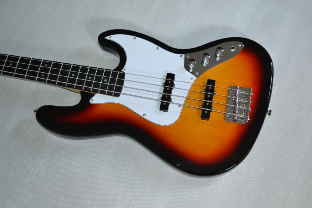 Harley Benton JB-20 SB Sunburst NOWA gitara basowa- ustawiona!