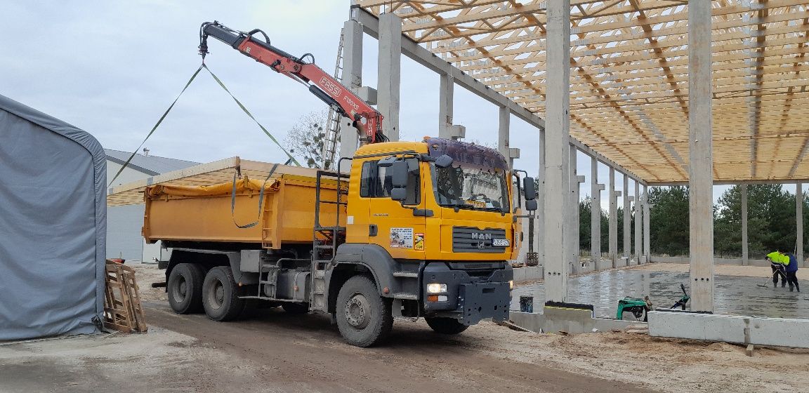 Usługi transportowe,  hds, koparko-ładowarką, wywrotka.