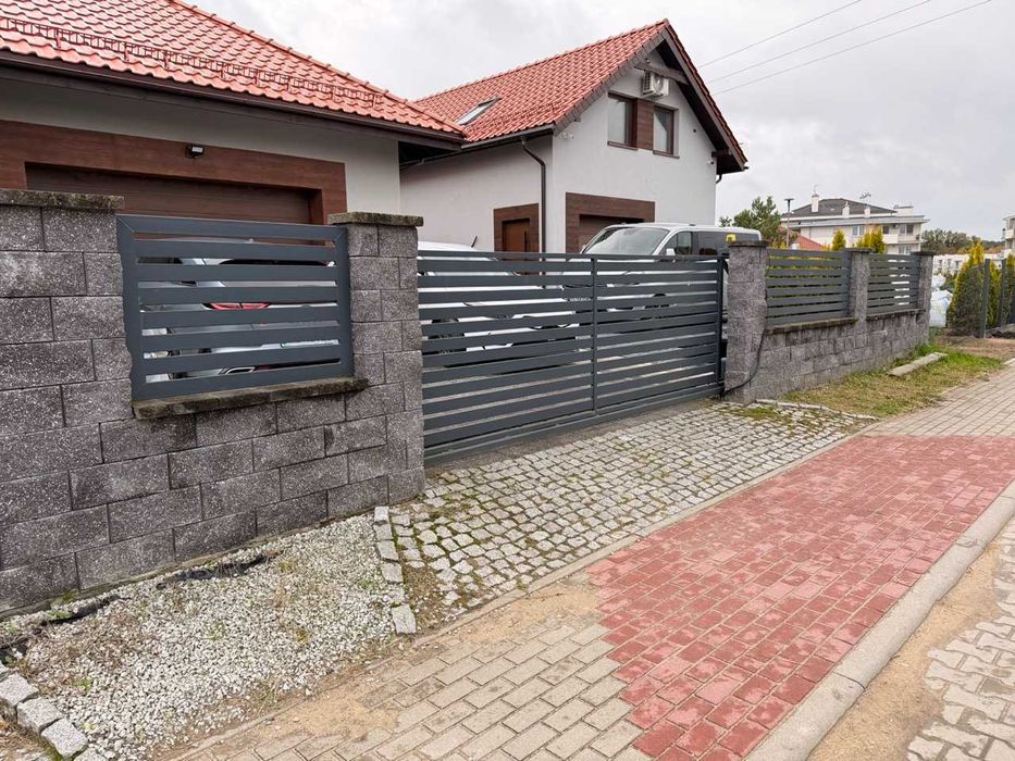 Przęsła stalowe + brama + dwie furtki // Ogrodzenie kompletne!