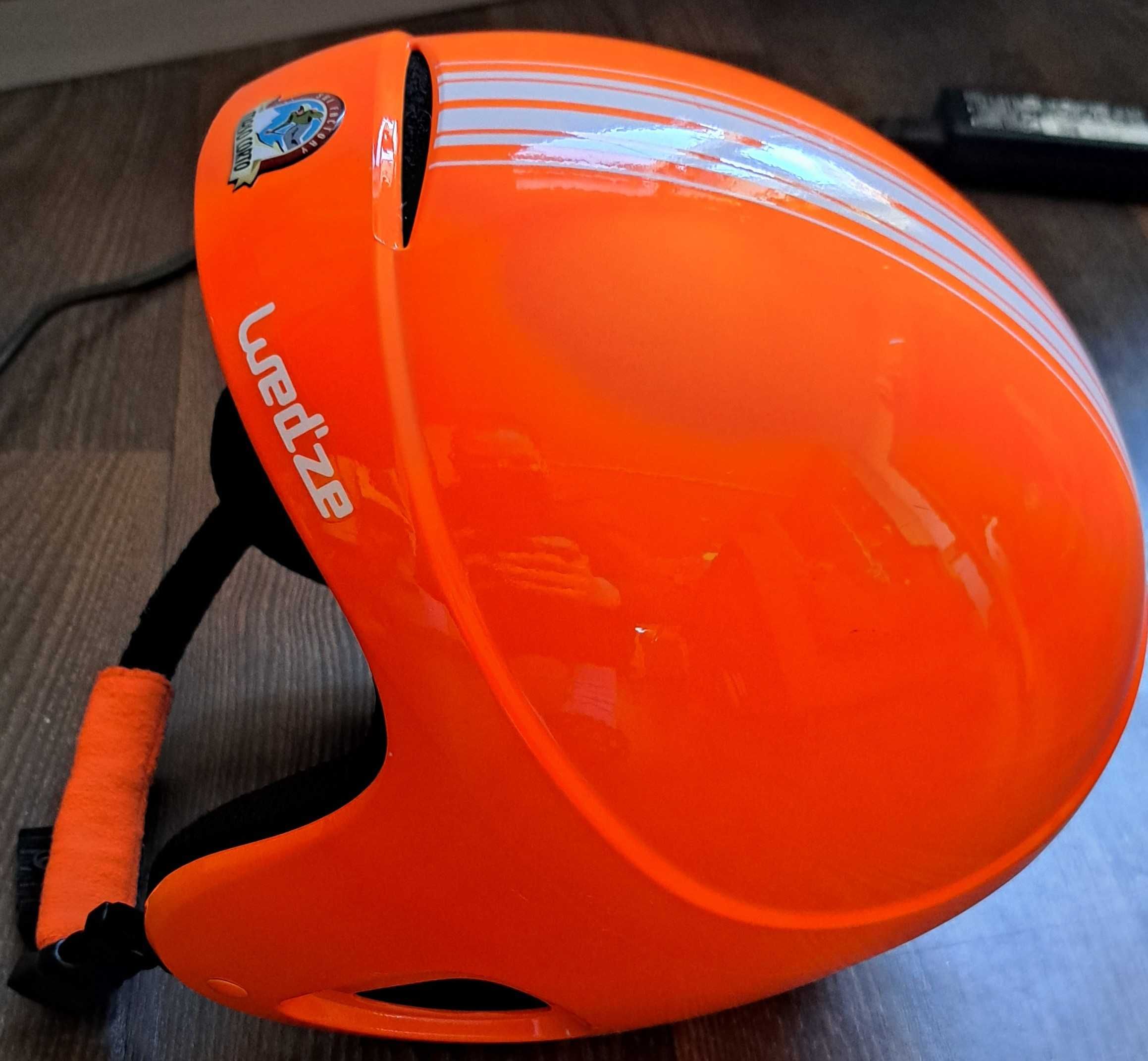 Kask narciarski Wedze H 400 Jr pomarańczowy