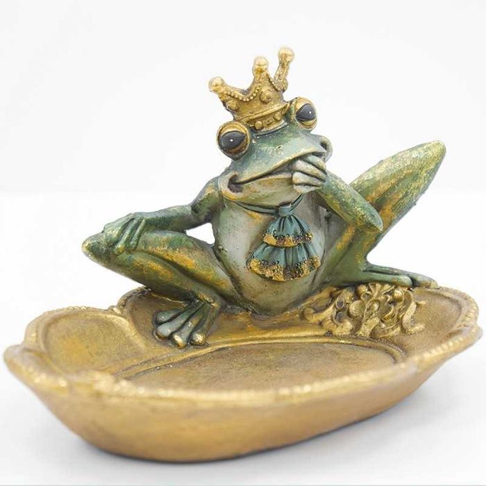 Żaba z tacką dekoracyjną