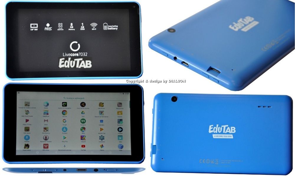 Nowy Tablet Edukacyjny Dzieci OVERMAX EduTab 3 PLAY ETUI na Prezent