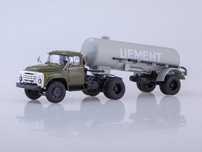 ЗИЛ 130В1 с полуприцепом ТЦ-4, хаки / серый (1974) - Автоистория