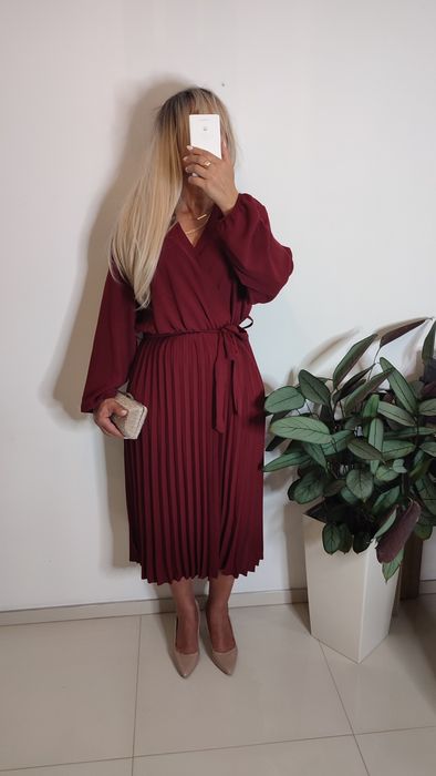 Sukienka plus size 4xl 5xl wyszczuplająca wiskoza