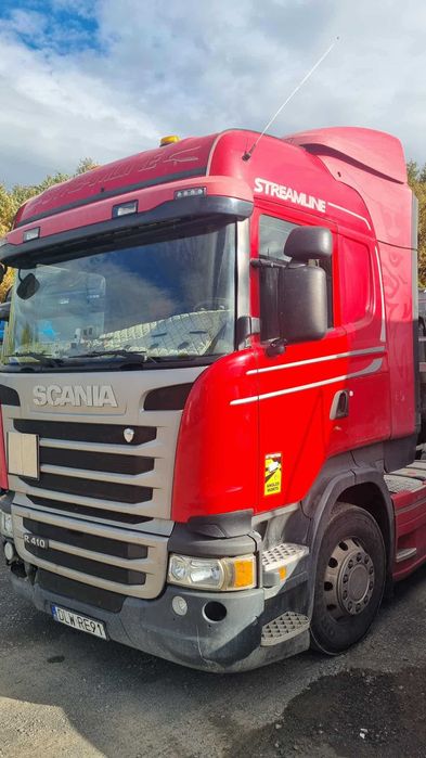 SCANIA 4x2 - R410, retarder, hydraulika Hyva