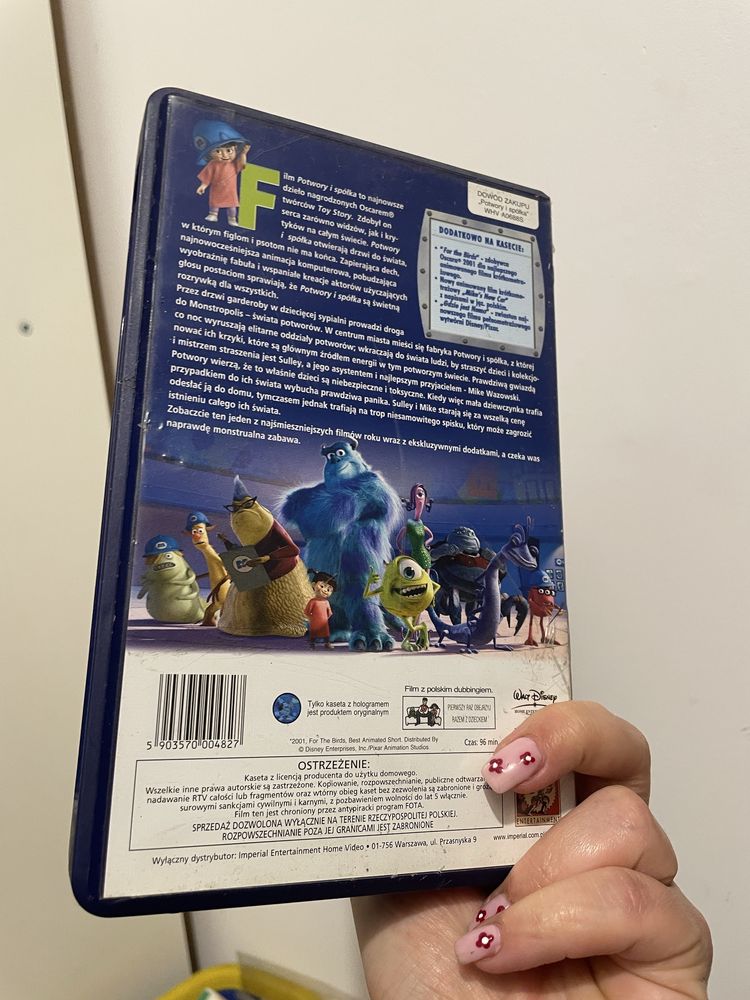 Potwory i spółka film VHS kaseta wideo