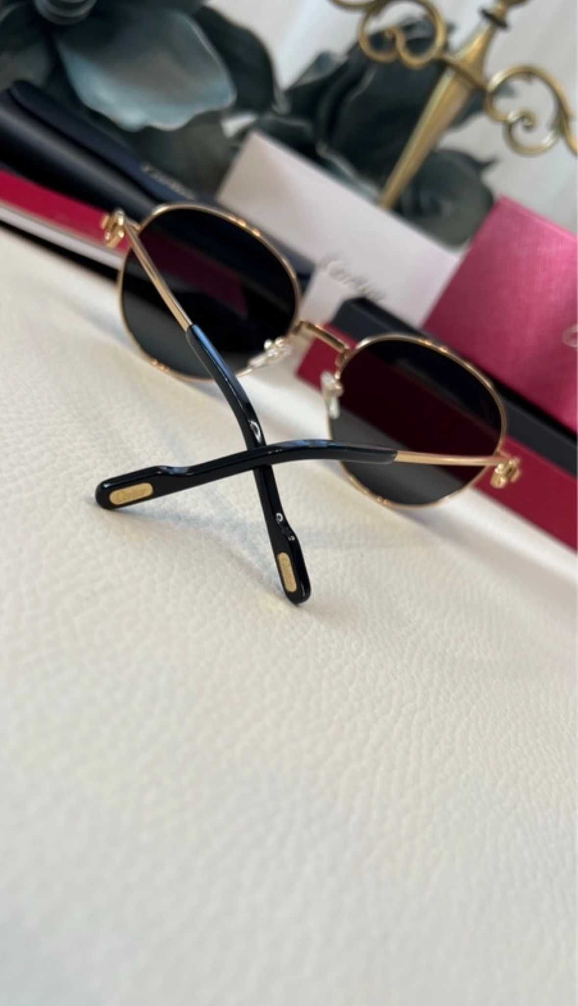 Okulary przeciwsłoneczne Cartier okrągłe