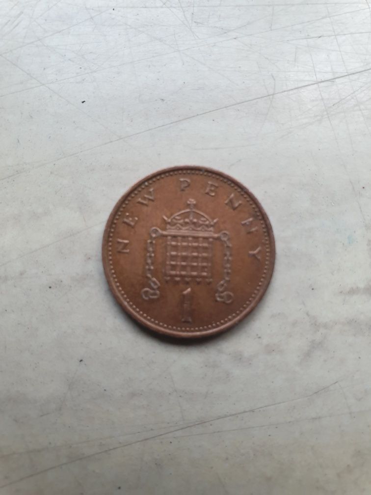Kolekcjonerska moneta ELIZABETH II New Penny.1971r