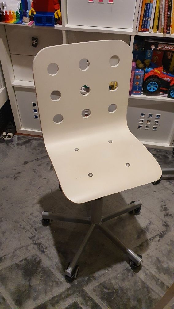 Krzesło dziecięce białe Ikea stan bdb, Warszawa Mokotów