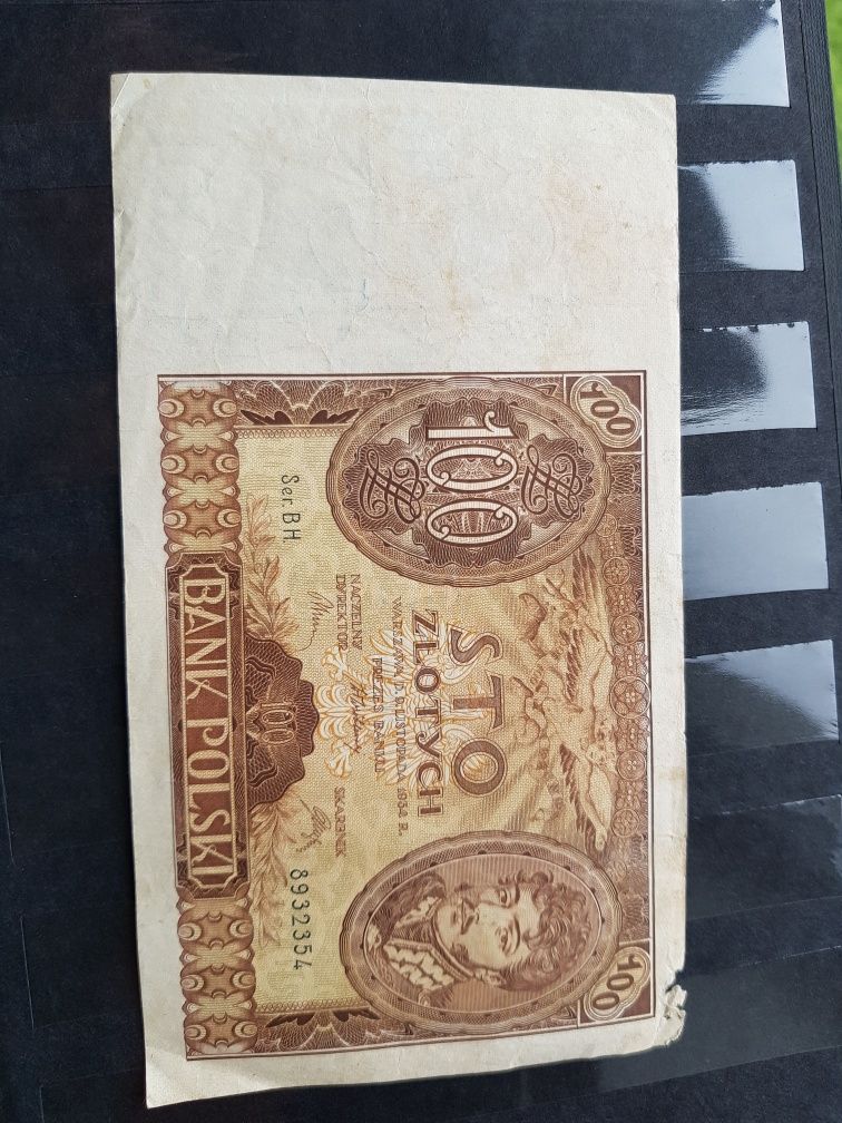 100 złotych z 1934r seria BH