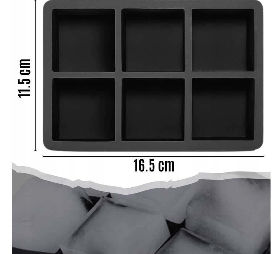 Forma do lodu silikonowa foremka na kostki kule 2w1
