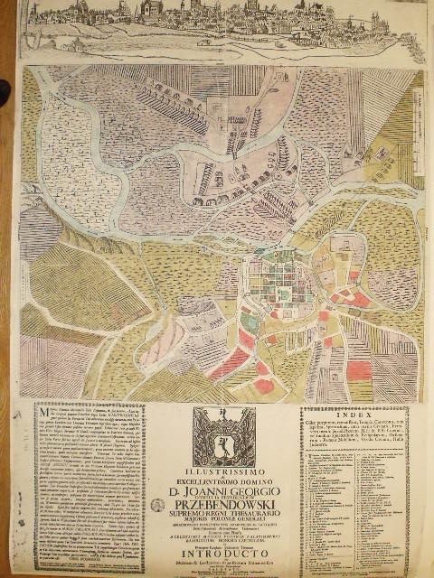 Stara mapa stary plan Poznań komplet 9 sztuk reprint