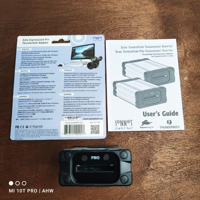 Sonnet Echo Pro ExpressCard 34 Thunderbolt 2 adapter Sony RME Firewire