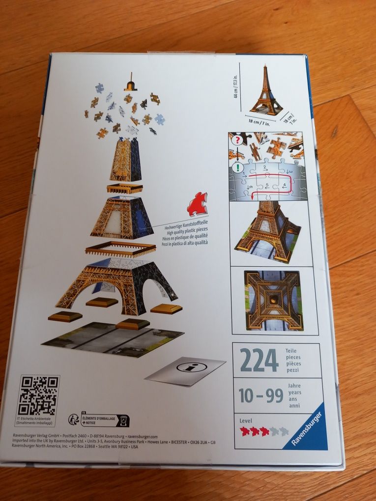 Ravensburger 3D Puzzle Wieża Eiffla Eiffel