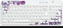 Logitech Wireless K360 White Paisley