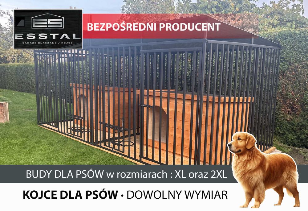 Kojec dla Psa , KOJCE dla Psów ,Dowolne Rozmiary , Dodatki - ESSTAL*