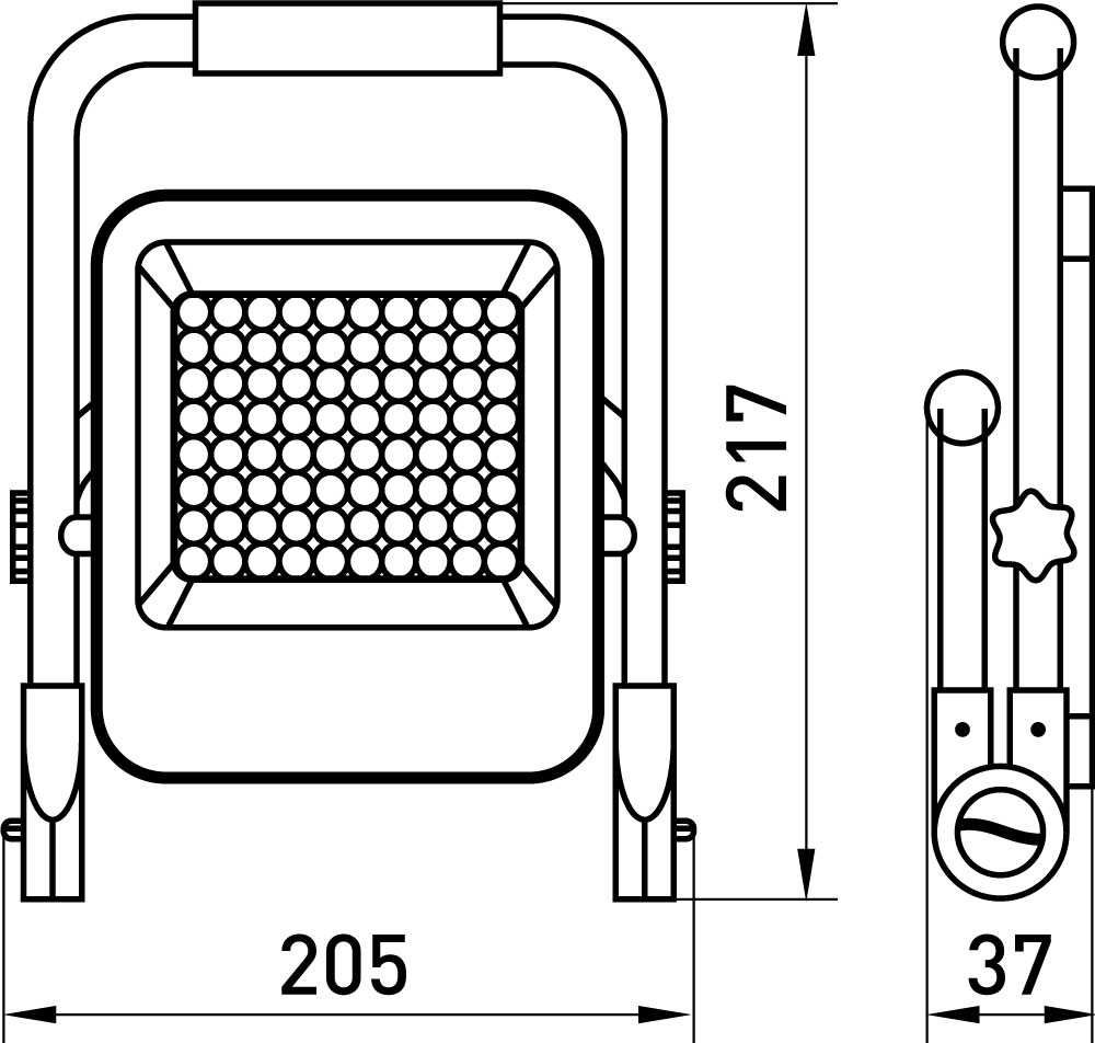 E.NEXT Reflektor Lampa LED z akumulatorem przenośny 10W 600 lm IP 65