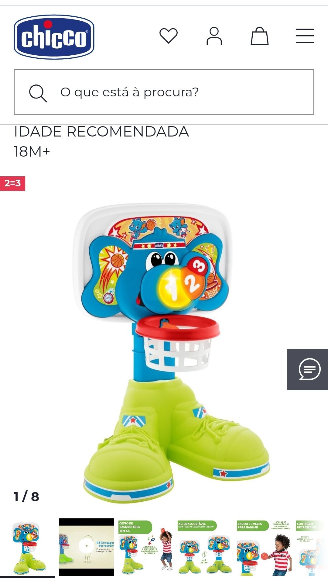 Jogo basket 1 2 3 Chicco