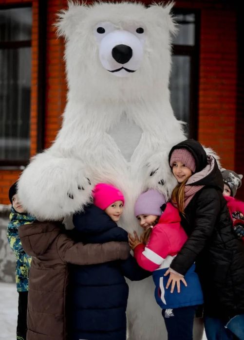 Аніматор зайка , білий ведмедик на ваше свято