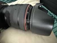 Canon EF 85mm 1.2L II com muito pouco uso.