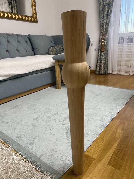 Noga toczona dębowa