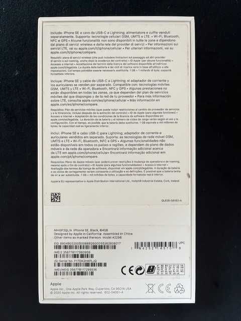 Telemóvel iPhone SE 64GB