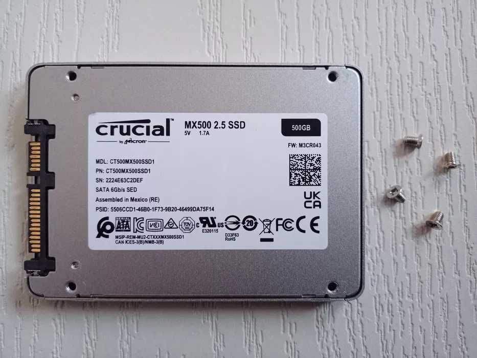 (500GB, S.M.A.R.T 97%) SATA SSD Crucial MX500