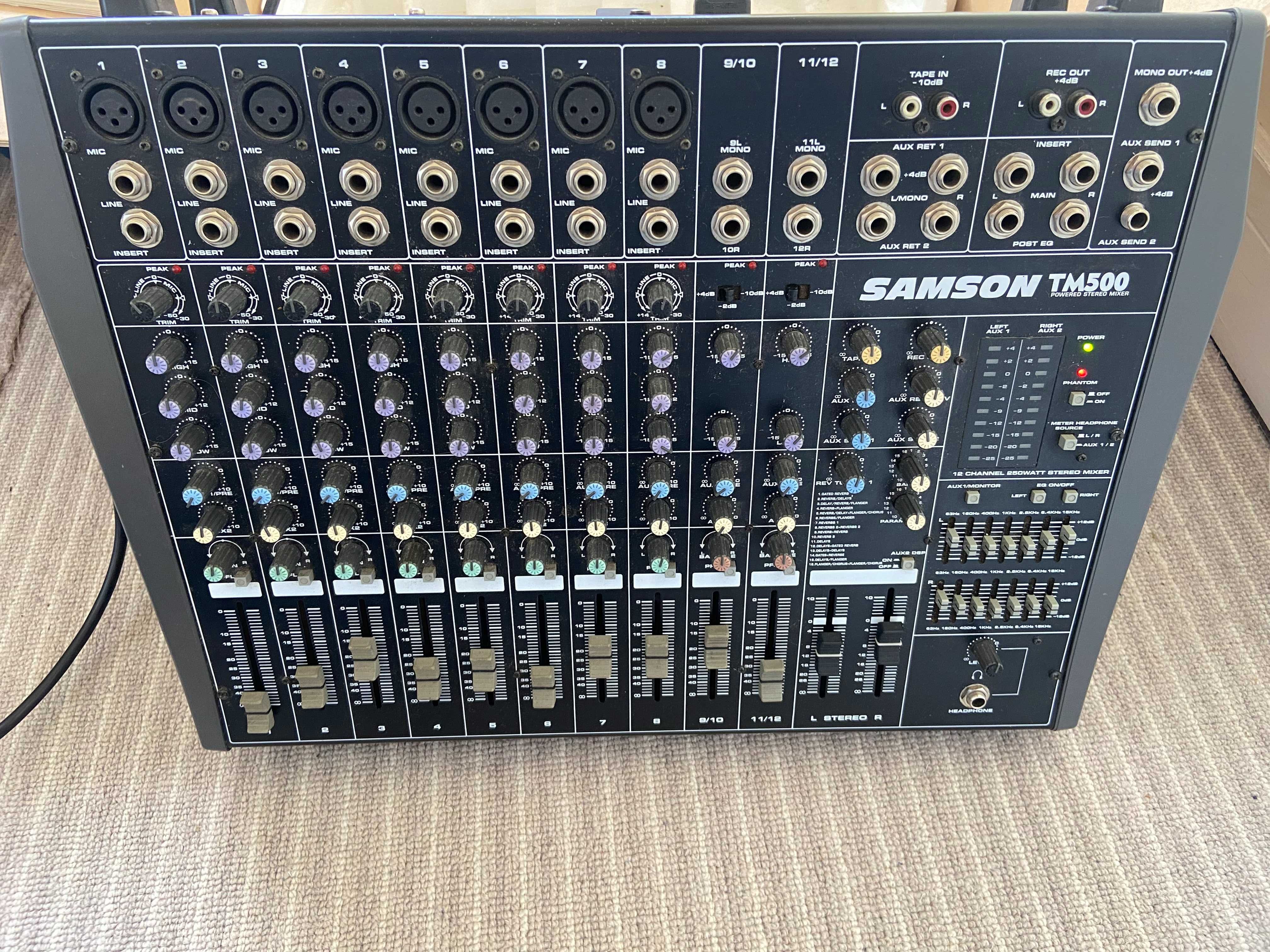Samson TM500 mixer ze wzmacniaczem