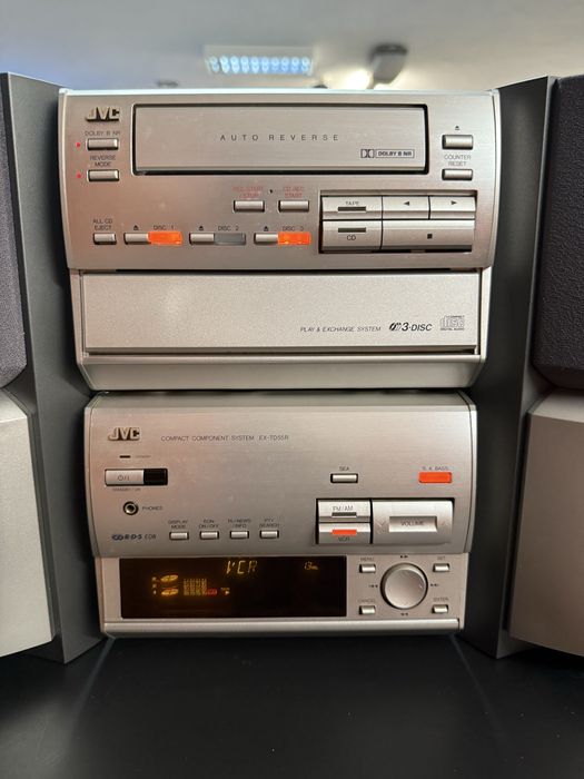 Aparelhagem JVC EX-TD55R Vintage K7 e CD
