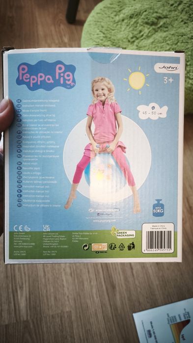 NOWA Piłka do skakania Peppa 45-50 cm