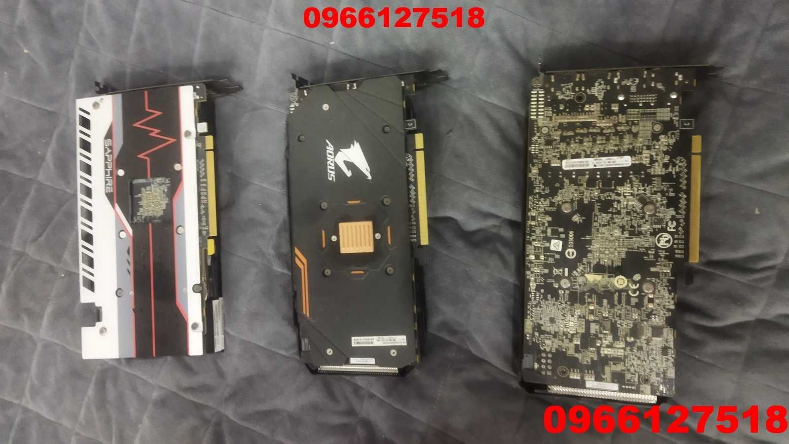 Відеокарти Msi, Sapphire, Aorus, Gigabite  rx470, rx 570, rx 580