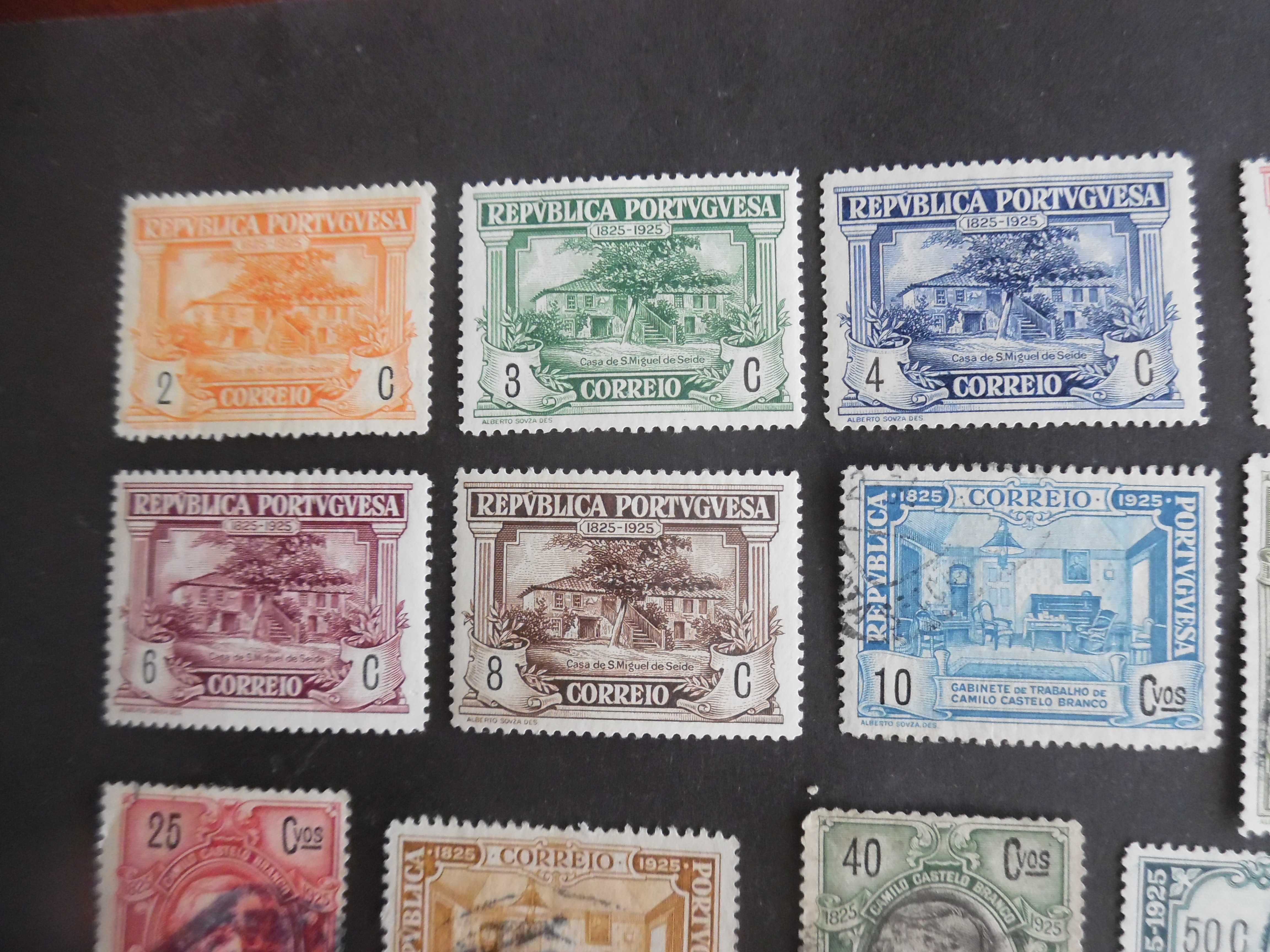 Selos Portugal 1925- Camilo Castelo Branco Incompleto usados