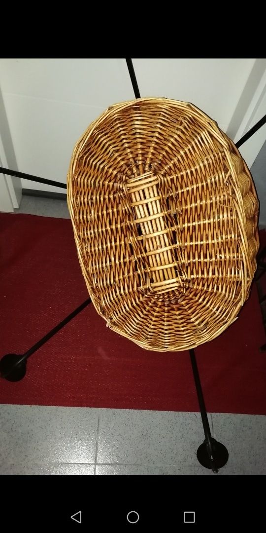 Candeeiro Rústico em verga com braços em ferro!